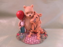 piglet with balloon winnie the pooh border fine arts